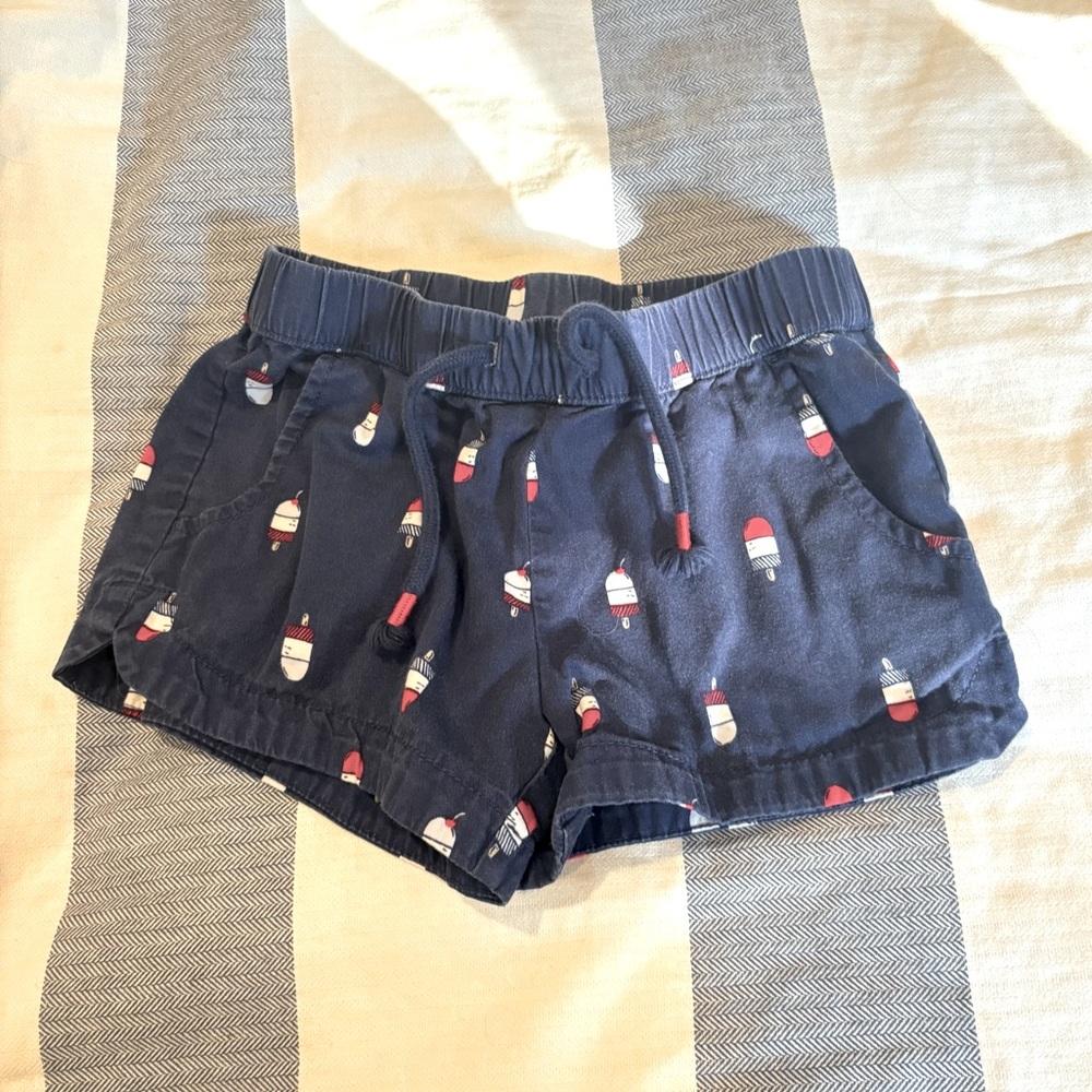Gymboree Navy Popsicle Print Shorts